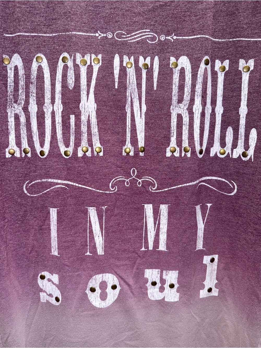 Rock & Roll In My Soul Plus Size Cowgirl Summer Tee Shorts w/ Brass Accents 💞 - Picture 3 of 5